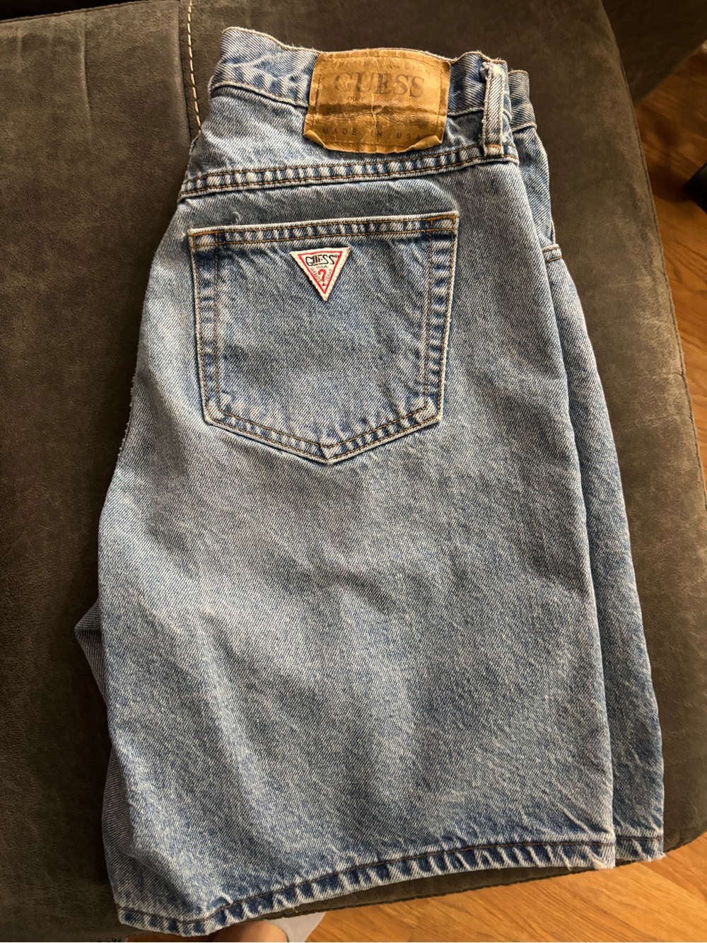 GUESS vintage Marciano Light Blue Denim Jean shorts
